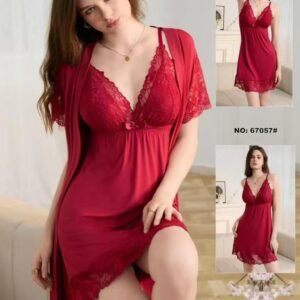 Royal Crimson 2-Piece Nightwear Set