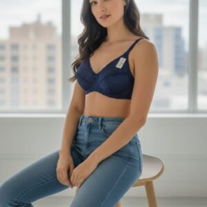 Non-Padded Cotton Lace Bra