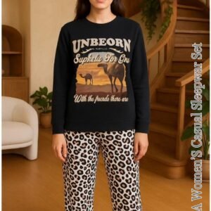 Women's Casual Fleece Sleepwear Set