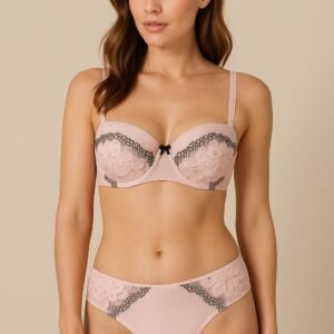 Padded T-Shirt Bra and Brief Set.